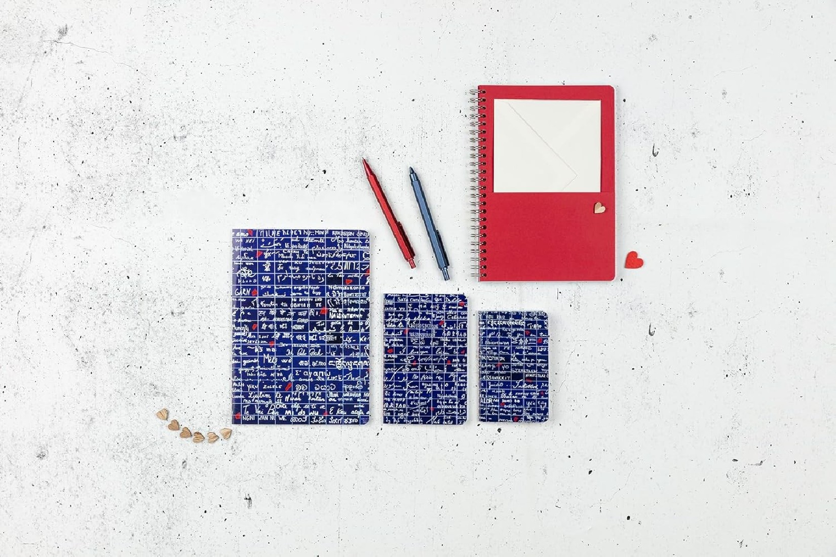 Clairefontaine notebook Le Mur Des Je Taime, A6 9X14cm, 96 pages, 90gsm, 116312, ruled