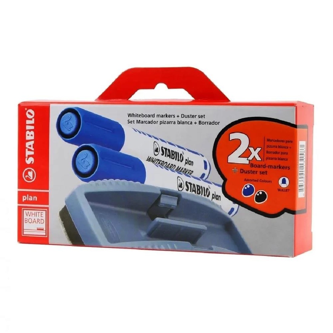 Σφουγγάρι Πίνακος Με Δύο Μαρκαδόρους 6412PM Stabilo