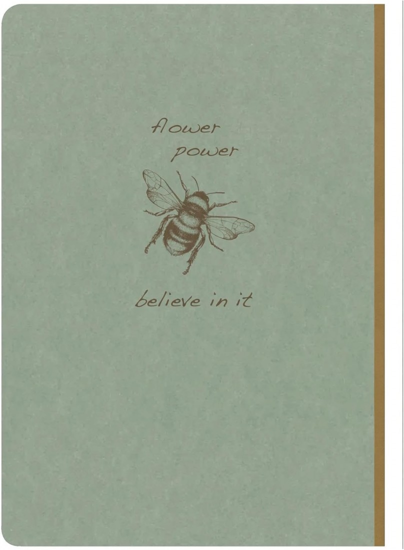 Clairefontaine Rhodia Flying Spirit 107546C Notebook with Thread Binding A5 14.8 x 21 cm 96 Sheets 90 g Lined Grey Green