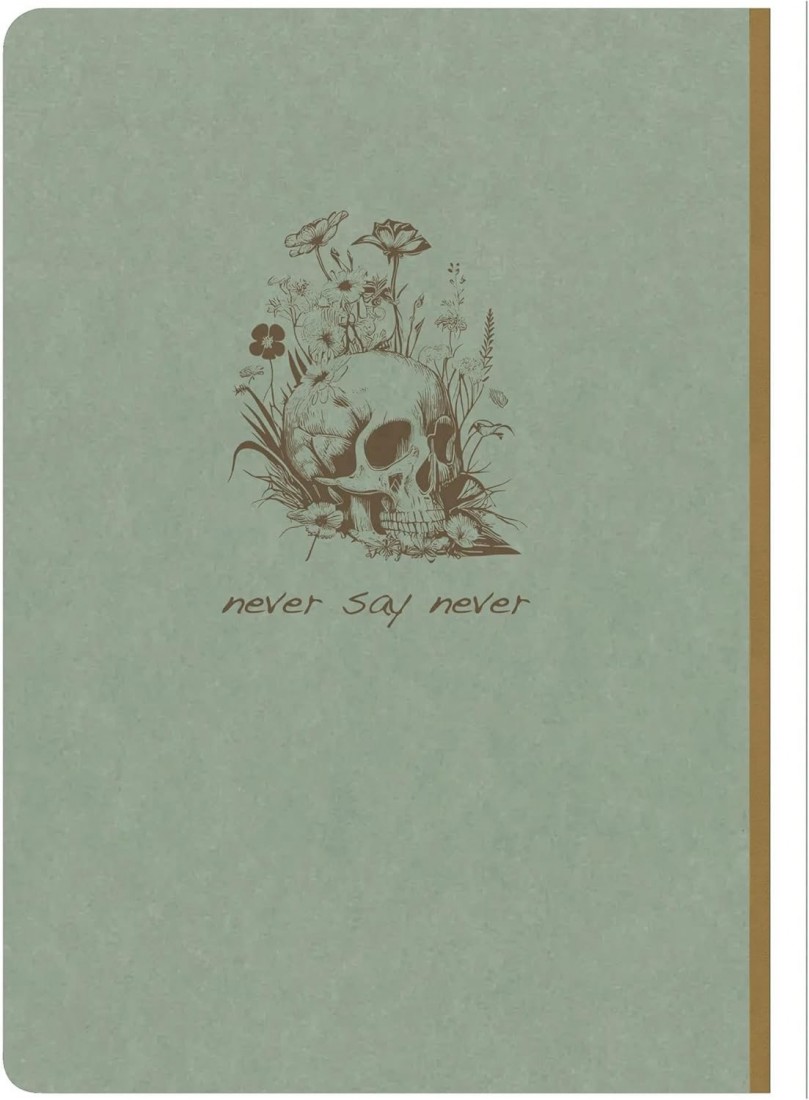 Clairefontaine Rhodia Flying Spirit 107546C Notebook with Thread Binding A5 14.8 x 21 cm 96 Sheets 90 g Lined Grey Green