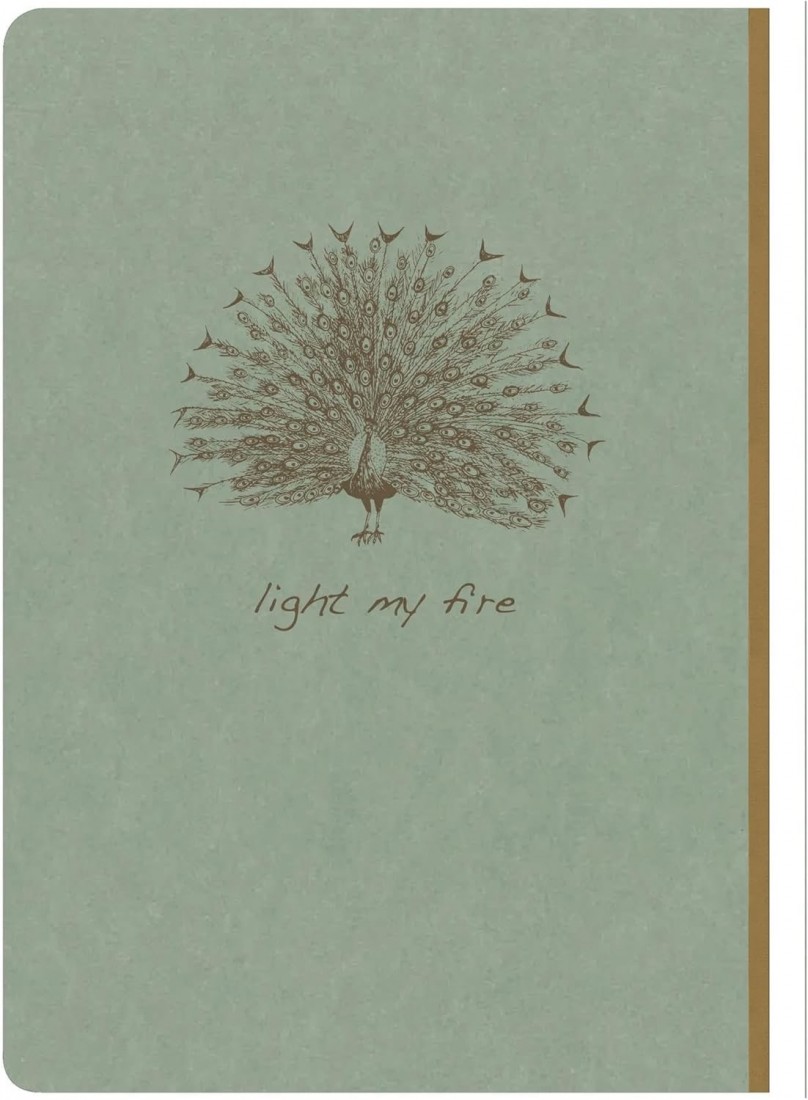 Clairefontaine Rhodia Flying Spirit 107546C Notebook with Thread Binding A5 14.8 x 21 cm 96 Sheets 90 g Lined Grey Green