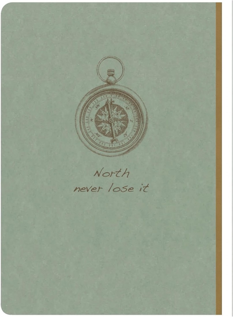 Clairefontaine Rhodia Flying Spirit 107546C Notebook with Thread Binding A5 14.8 x 21 cm 96 Sheets 90 g Lined Grey Green