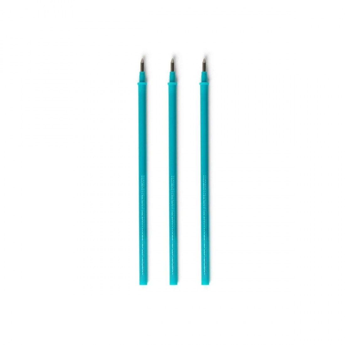Set of 3 Refills for Erasable Gel Pens - Turquoise Ink - Erasable PenLEGAMI