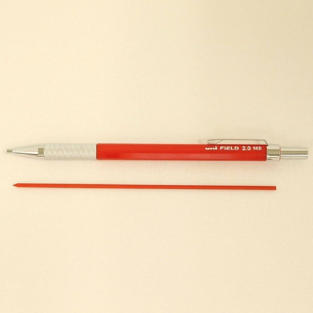 Uni Mitsubishi Pencil Mechanical Field Red, 2mm Architectural Pencil M20-700 1P 15