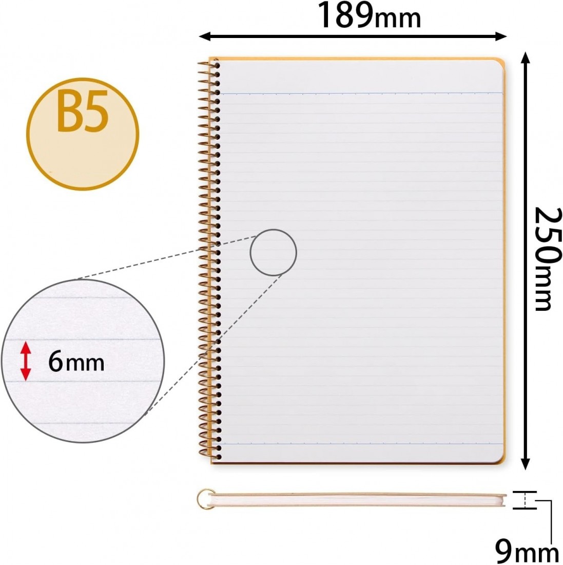 Kyokuto Royal College Notebook, Edinburgh, Ruled, 120 pages, A5, P516