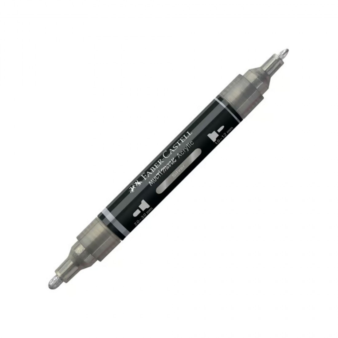 Faber Castell Black Edition Shake and Paint Acrylic Markers Silver 185951