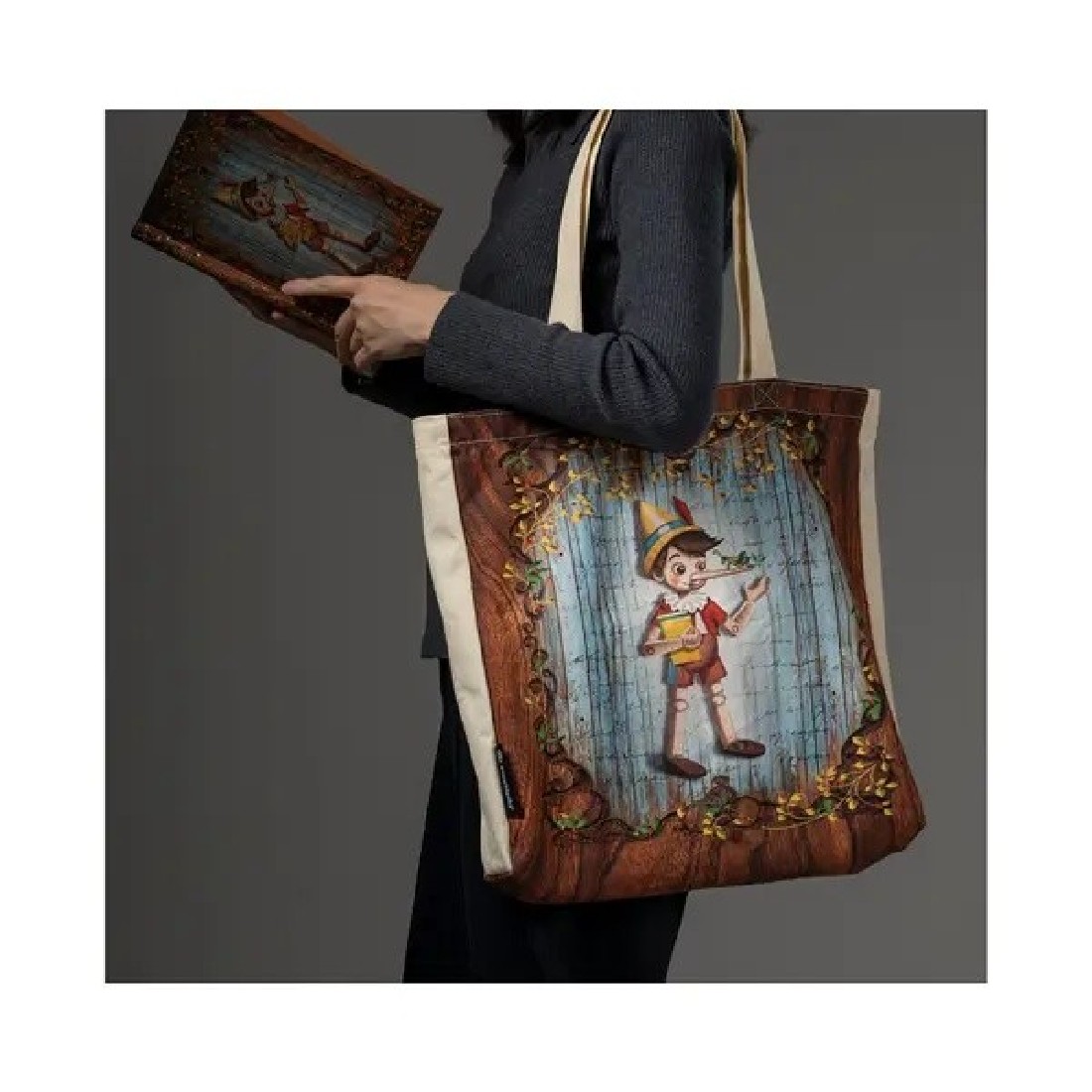 Paperblanks canvas bag Pinocchio
