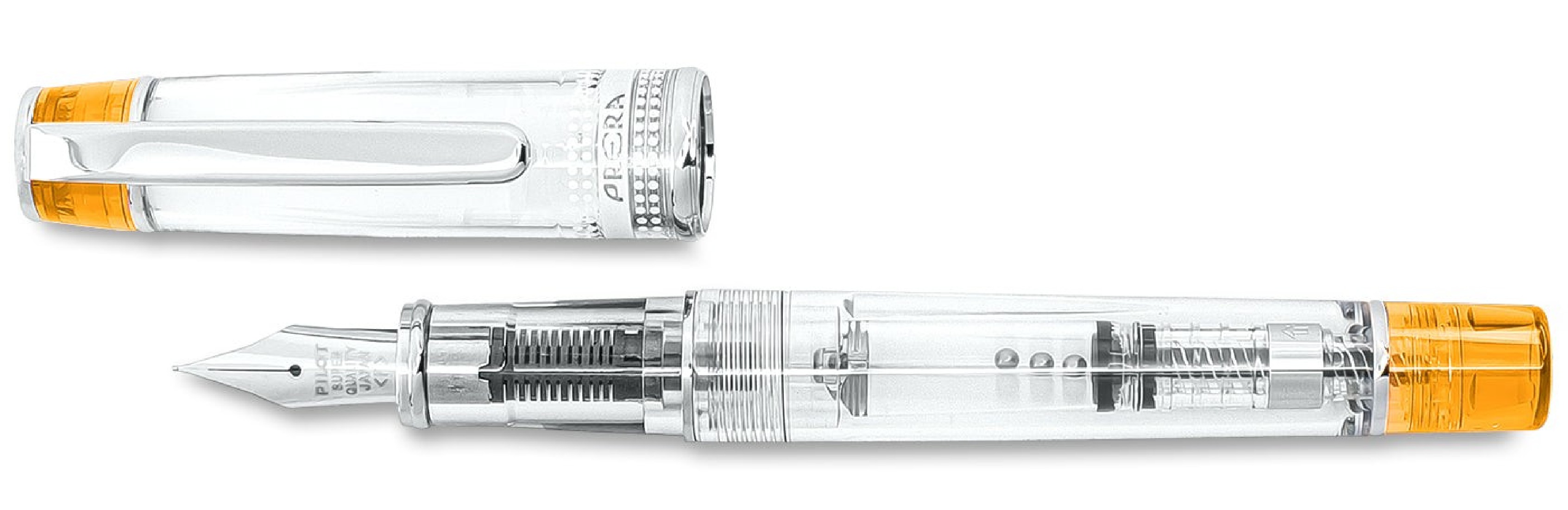 Pilot Prera demonstrator Orange with converter fountain pen