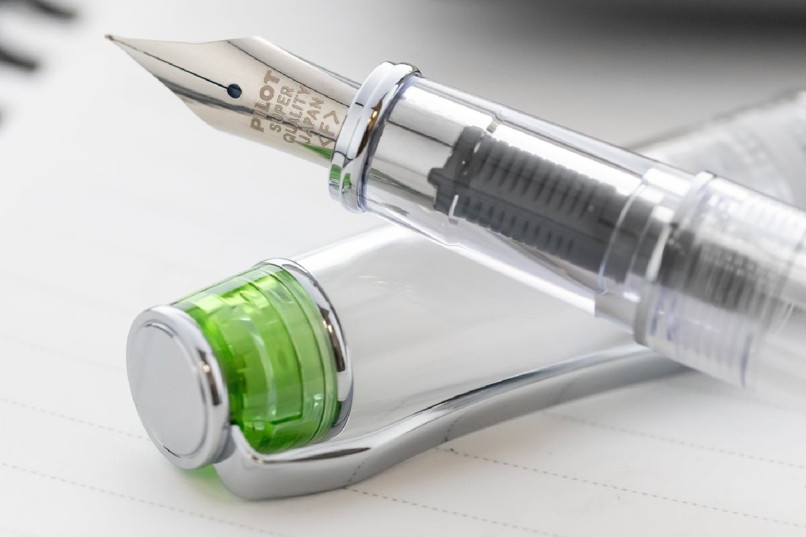 Pilot Prera demonstrator green with converter fountain pen