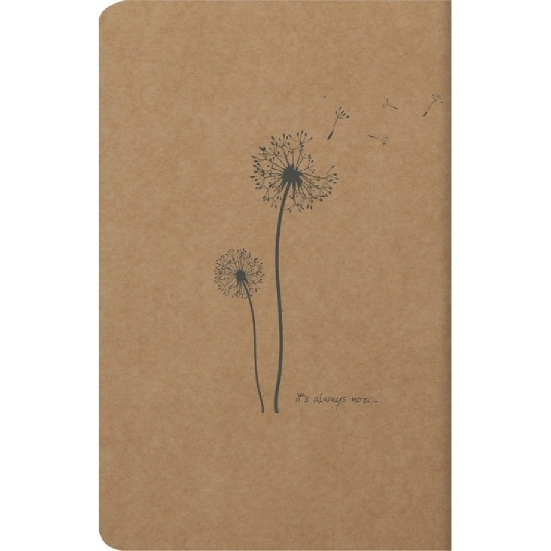 Clairefontaine Rhodia 103506C A quilted notebook sewn with Flying Spirit thread, 96 ivory pages 11x17 cm, 90g lined, brown kraft card cover