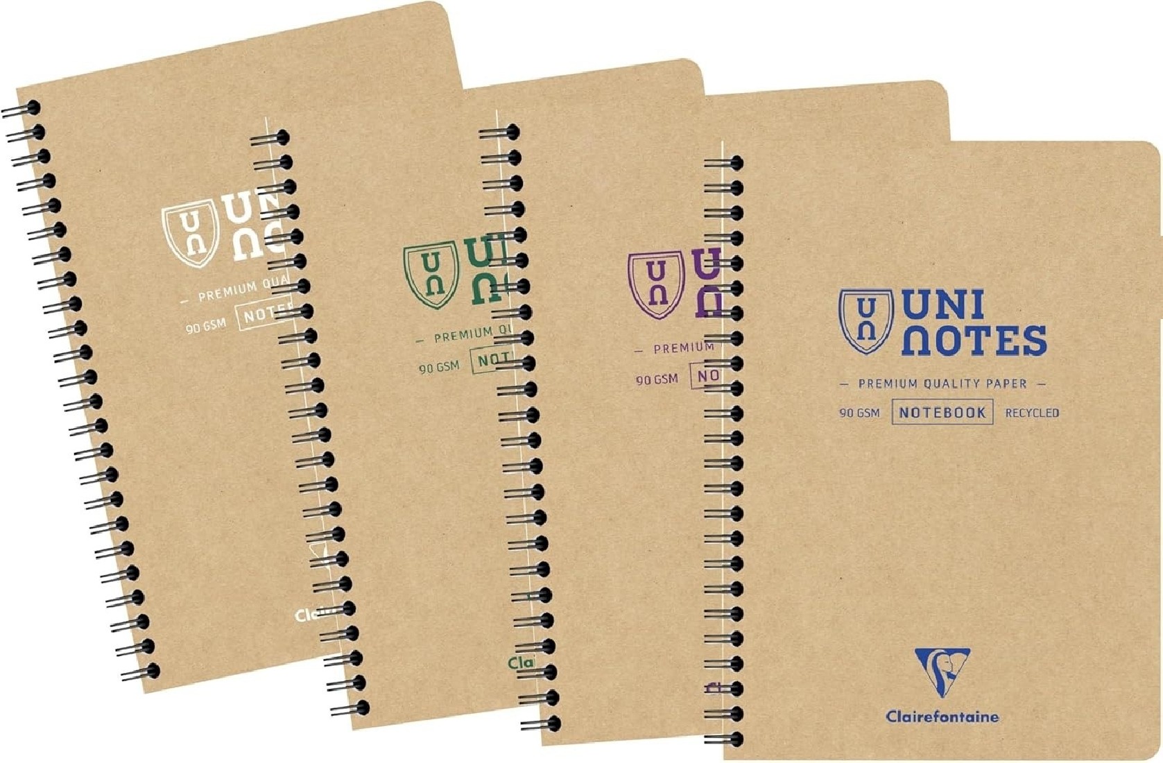 Clairefontaine Rhodia 9851C – Uninotes notebook, full binding, 14.8 × 21 cm, 160 detachable lined pages