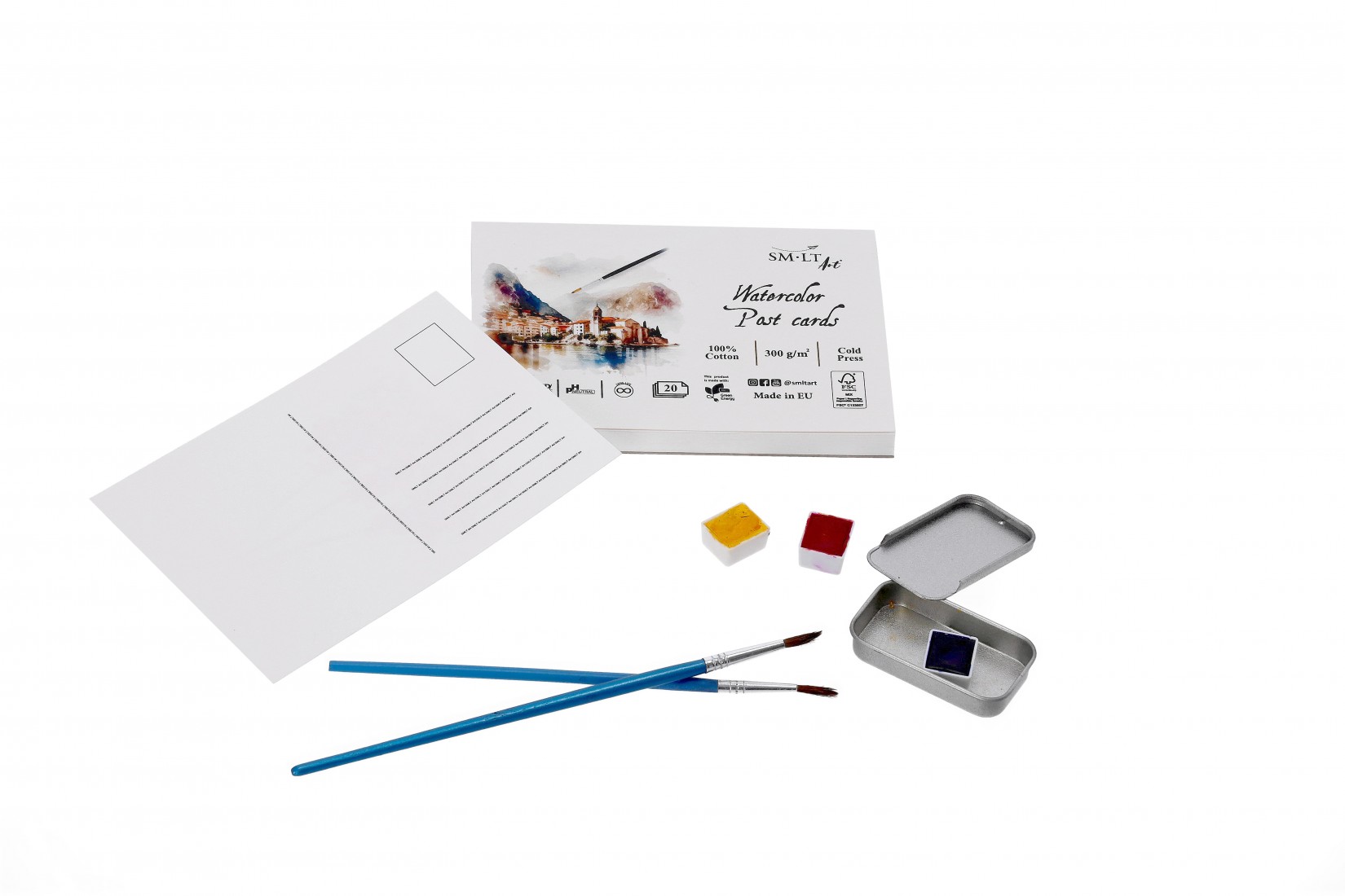 SM-LT ART Watercolor Post Cards 20sh 300 gr