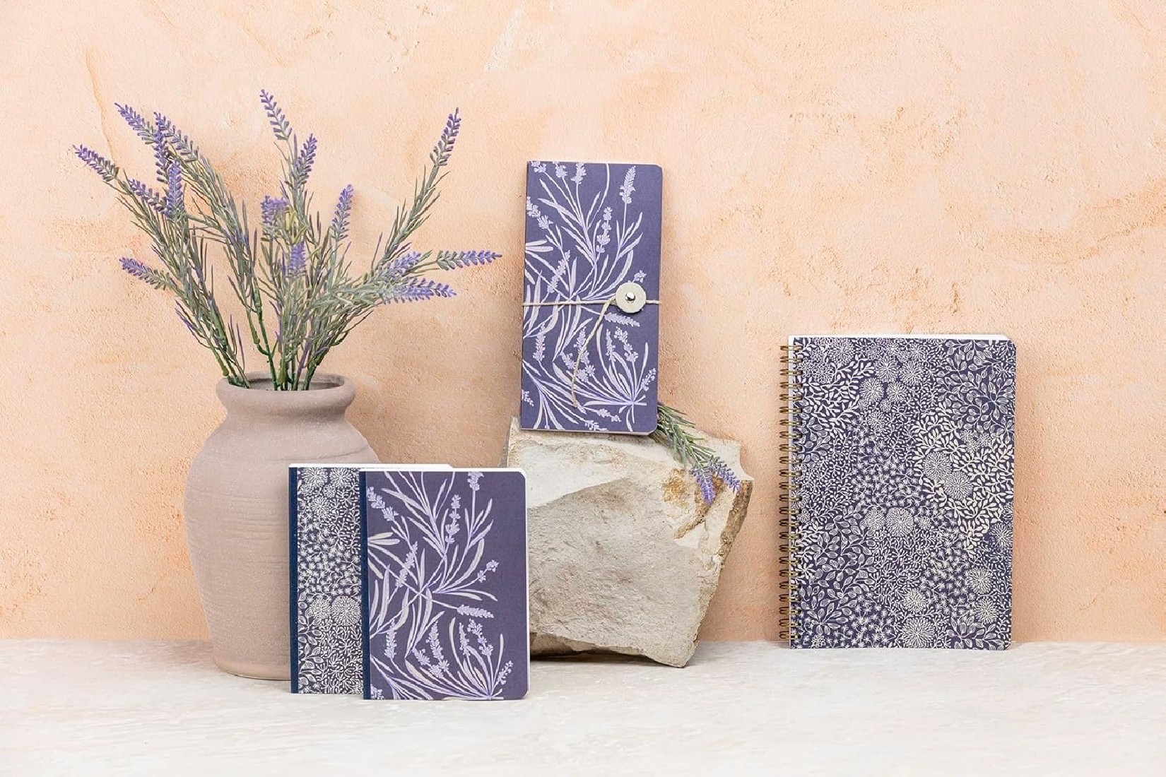 Clairefontaine Rhodia slim notebook 9x18cm, Jardin des Sens, white blanc paper 90gsm 116345