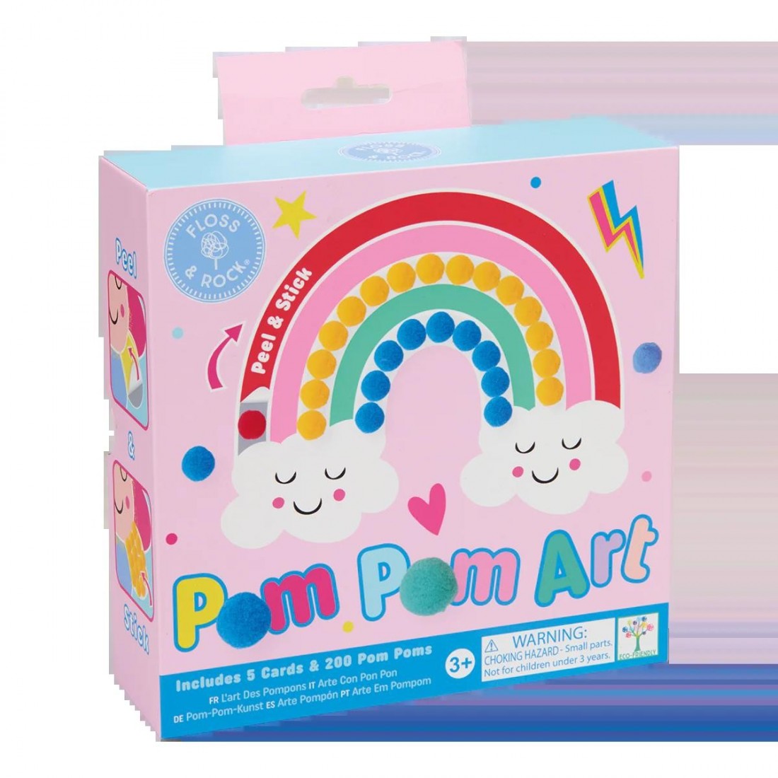 Floss & Rock Rainbow Fairy Pom Pom Art 52P6265