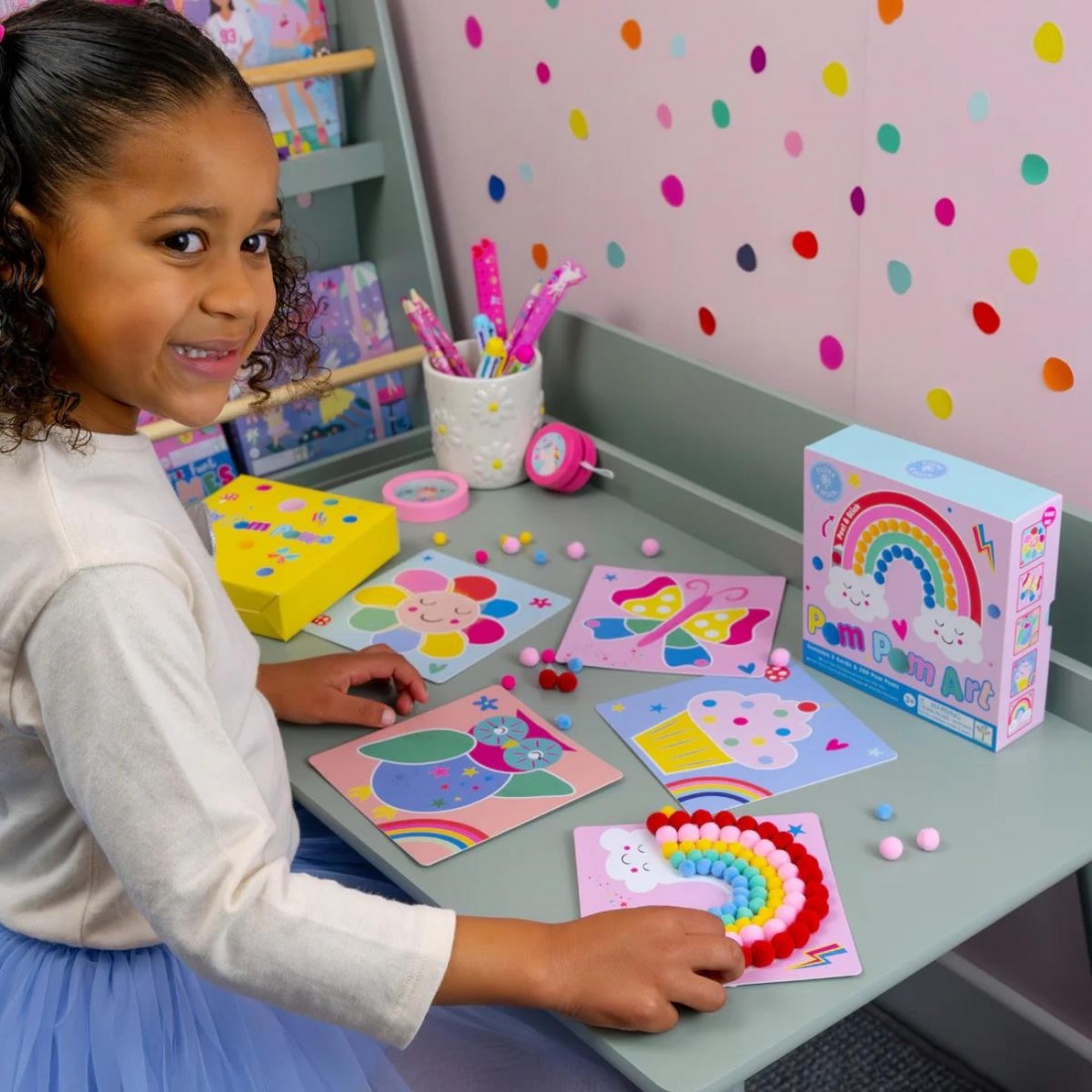 Floss & Rock Rainbow Fairy Pom Pom Art 52P6265