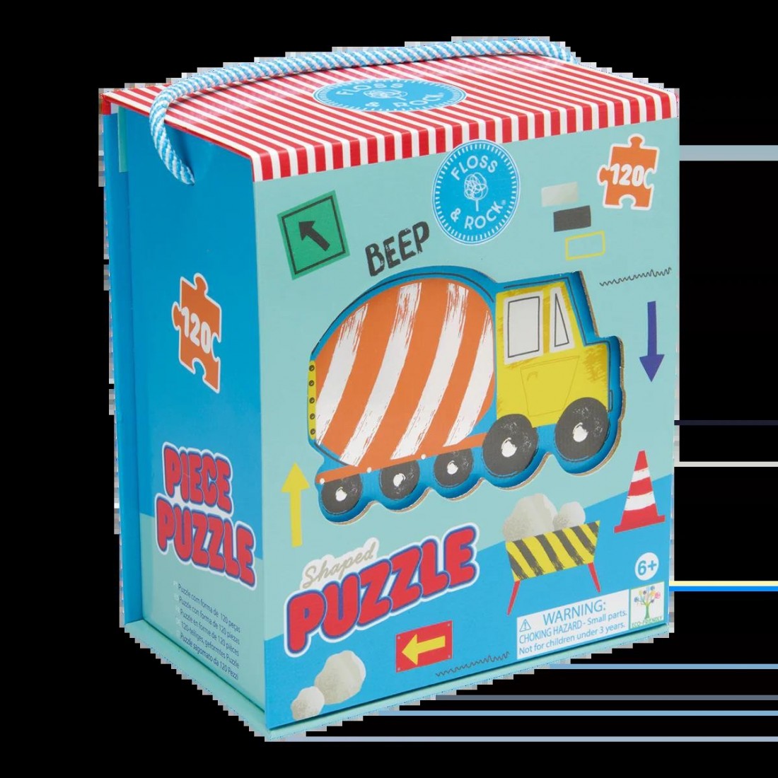 Floss & Rock Puzzle με Σχήμα Construction 120τμχ. 52P6290