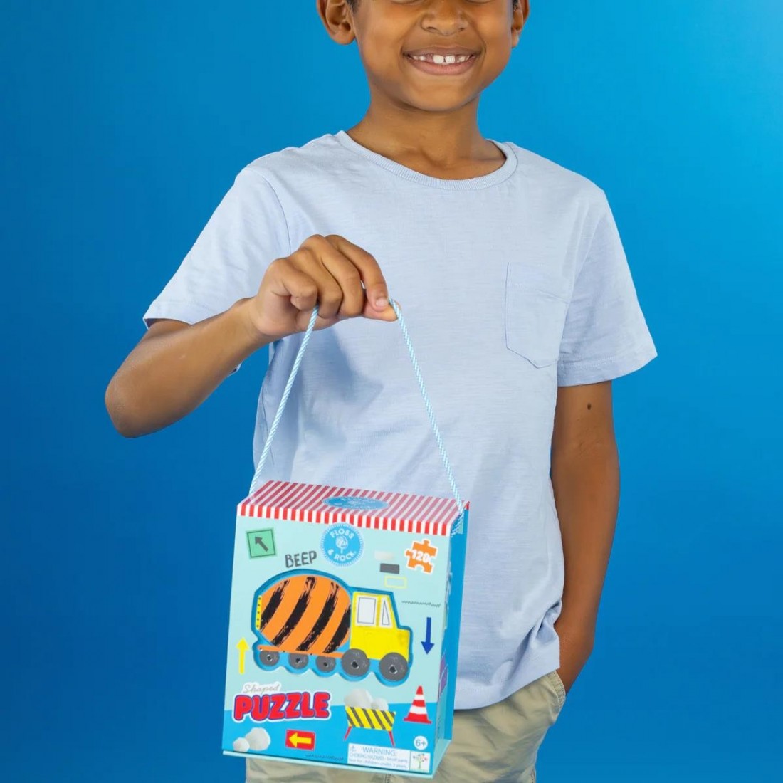 Floss & Rock Puzzle με Σχήμα Construction 120τμχ. 52P6290
