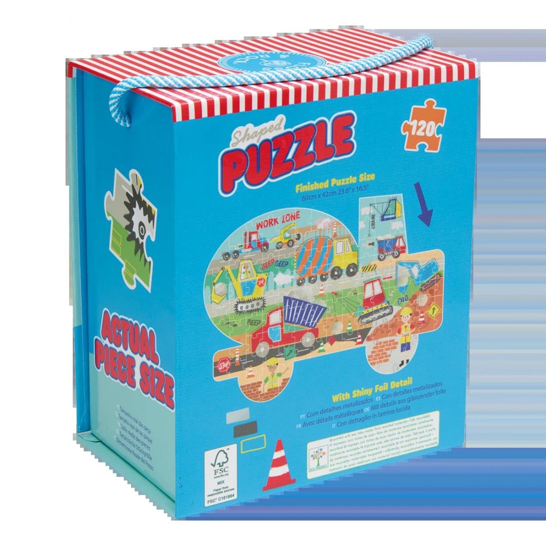 Floss & Rock Puzzle με Σχήμα Construction 120τμχ. 52P6290