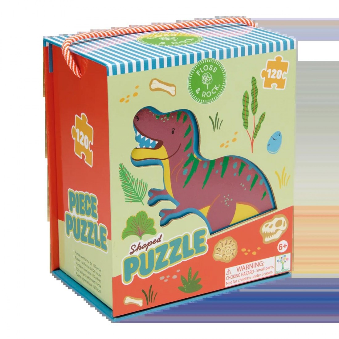 Floss & Rock Puzzle με Σχήμα Dino 120τμχ. 52P6292
