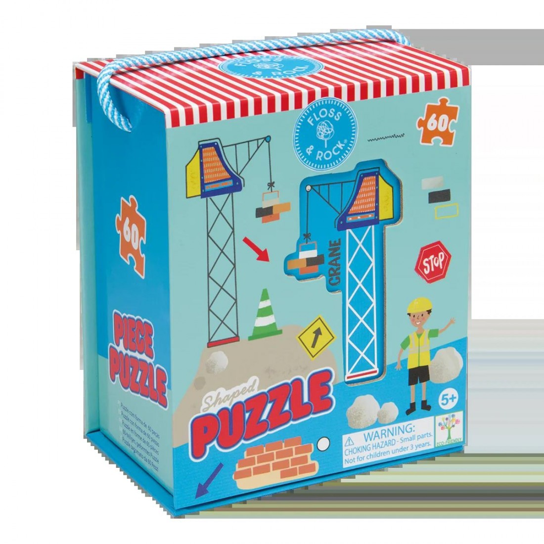 Floss & Rock Puzzle με Σχήμα Construction 60τμχ. 52P6283