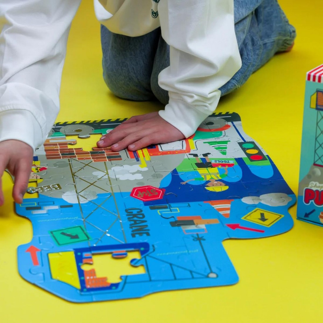 Floss & Rock Puzzle με Σχήμα Construction 60τμχ. 52P6283