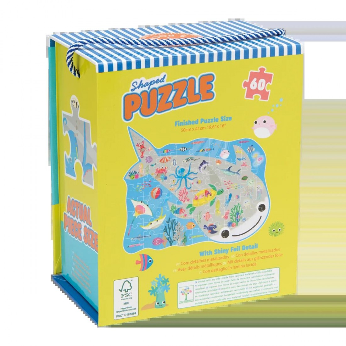 Floss & Rock Puzzle με Σχήμα Ocean 60τμχ. 52P6287