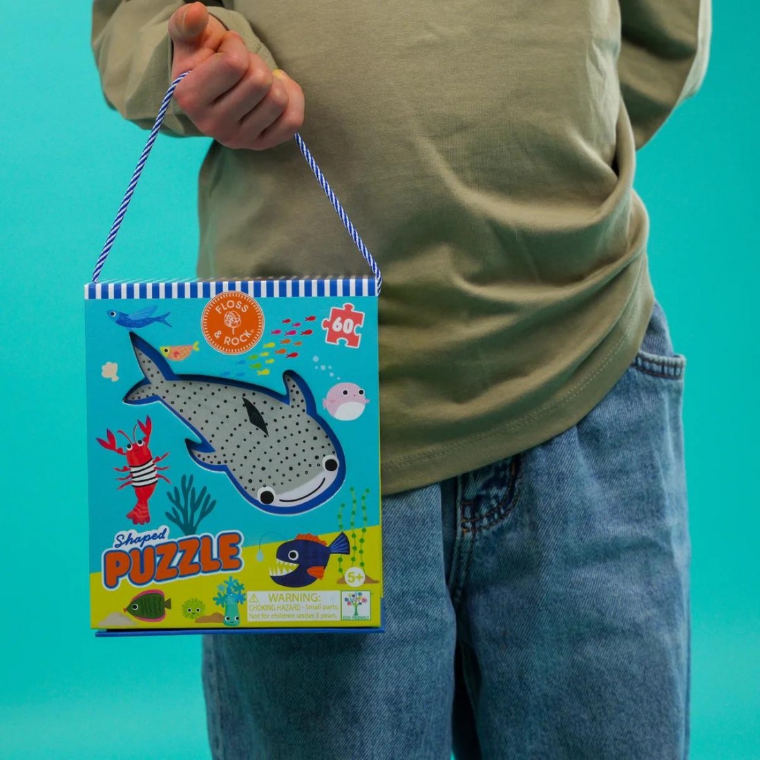 Floss & Rock Puzzle με Σχήμα Ocean 60τμχ. 52P6287