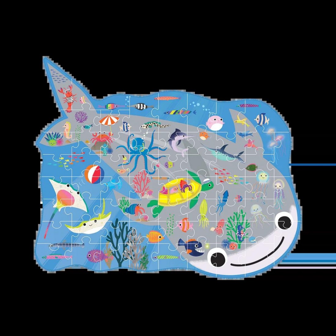 Floss & Rock Puzzle με Σχήμα Ocean 60τμχ. 52P6287