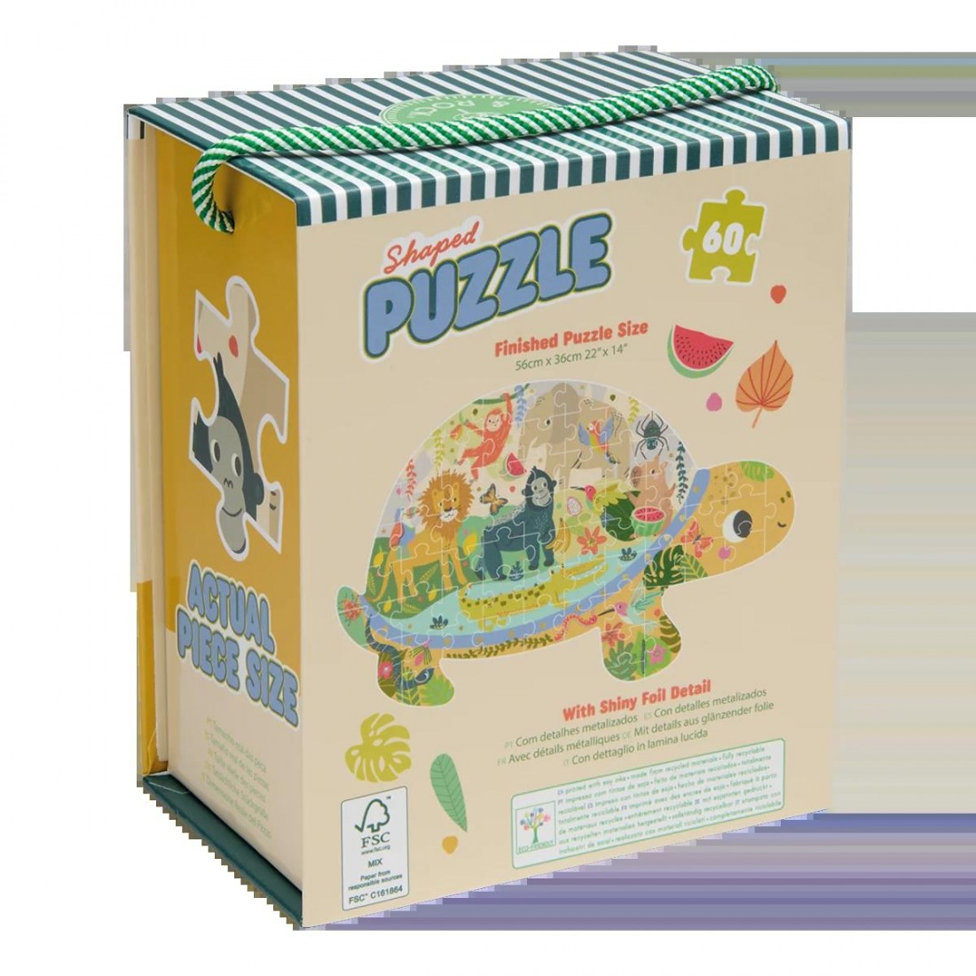 Floss & Rock Puzzle με Σχήμα Jungle 60τμχ. 52P6284