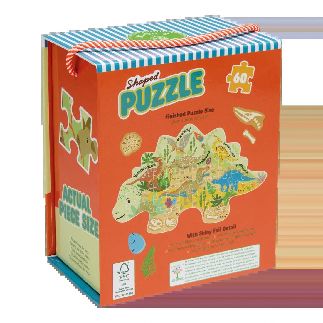 Floss & Rock Puzzle με Σχήμα Dino 60τμχ. 52P6286