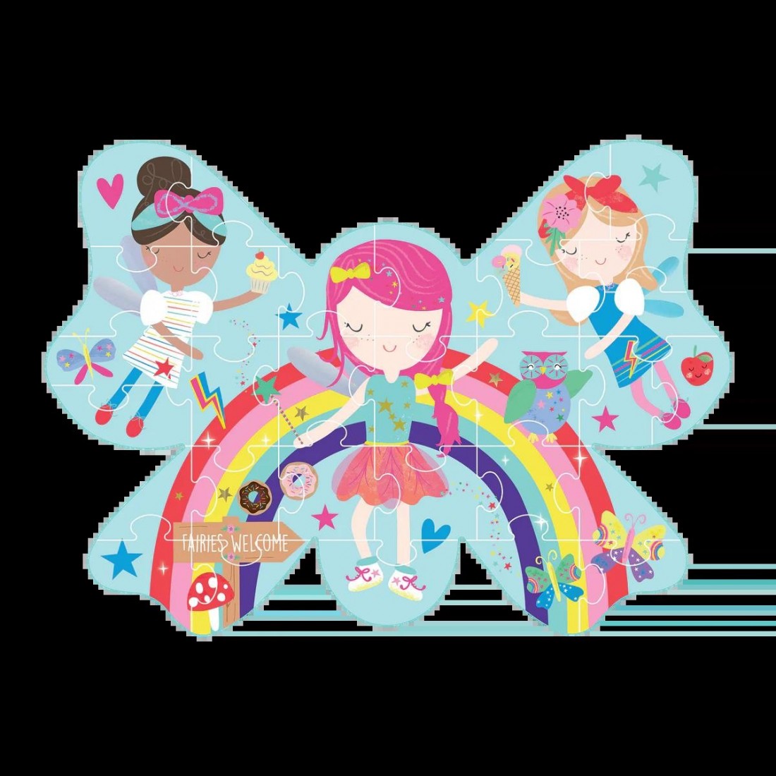Floss & Rock Puzzle με Σχήμα Raibow Fairy 30τμχ. 52P6277