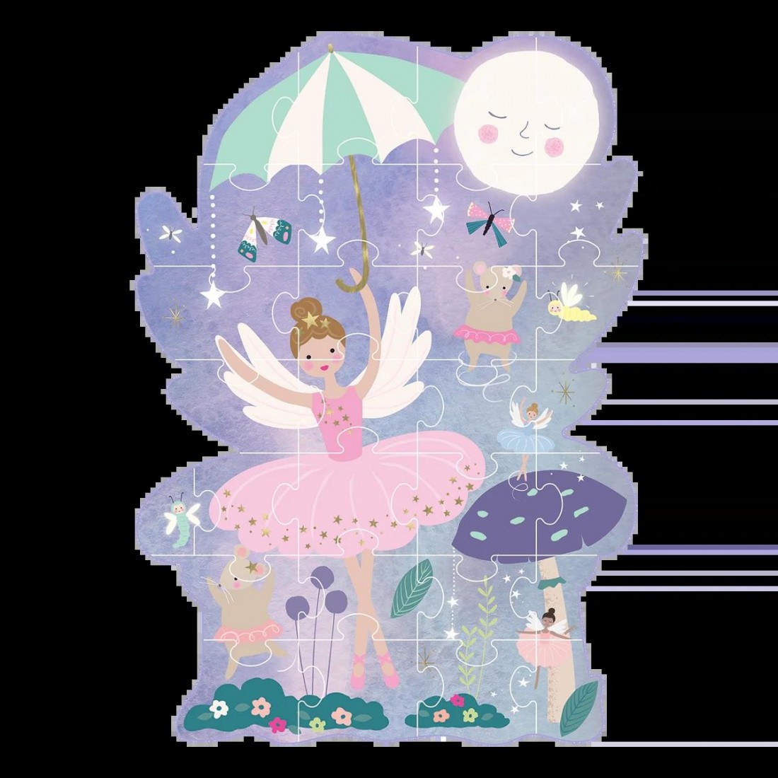 Floss & Rock Puzzle με Σχήμα Enchanted 30τμχ. 52P6279