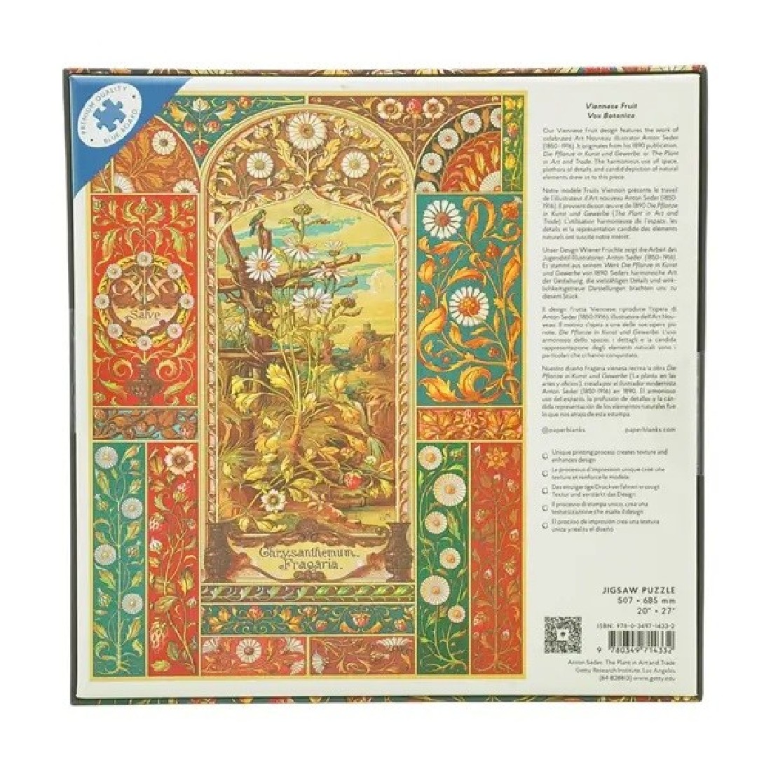 Jigsaw puzzle 1000pcs, Viennese Fruit Paperblanks