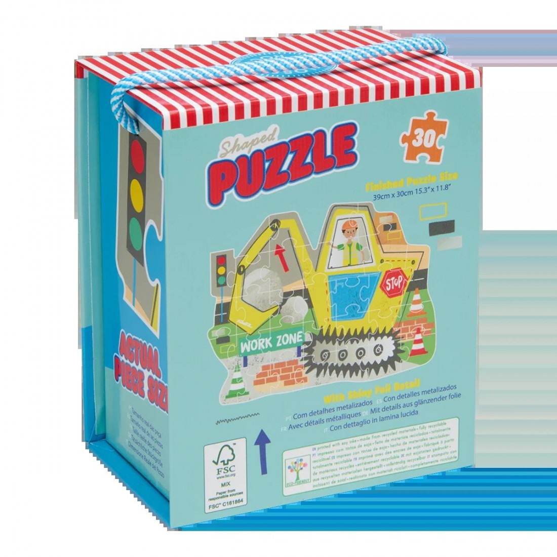 Floss & Rock Puzzle με Σχήμα Construction 30τμχ. 52P6278