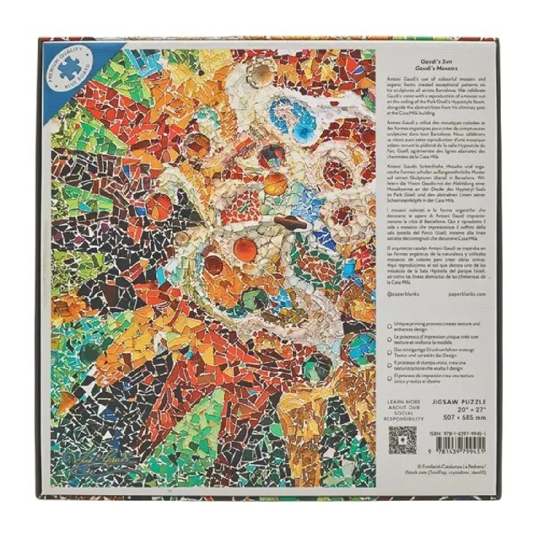 Jigsaw puzzle 1000pcs, Gaudis Sun Paperblanks