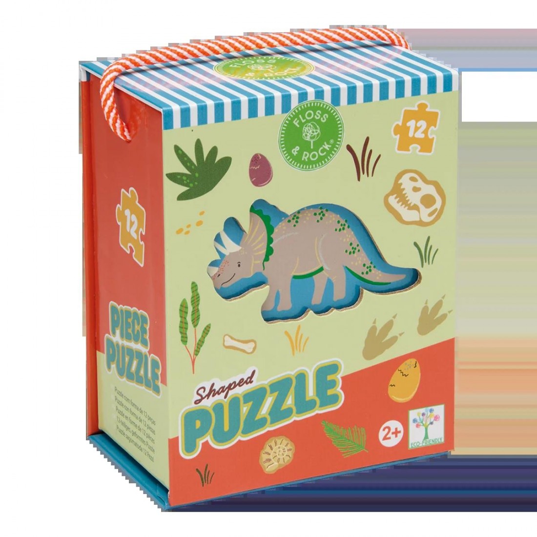 Floss & Rock Puzzle με Σχήμα Dino 12τμχ. 52P6274