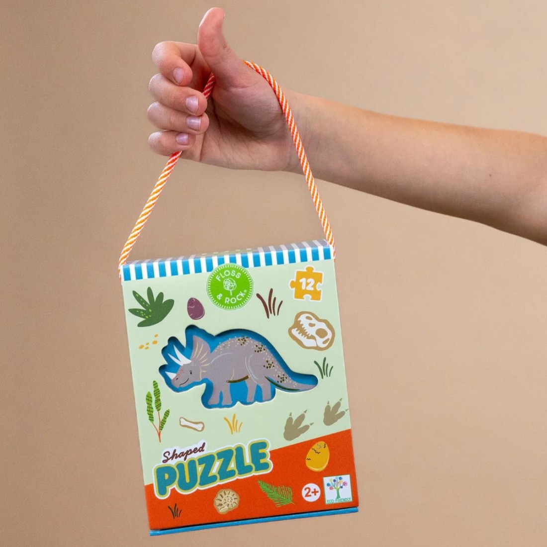 Floss & Rock Puzzle με Σχήμα Dino 12τμχ. 52P6274