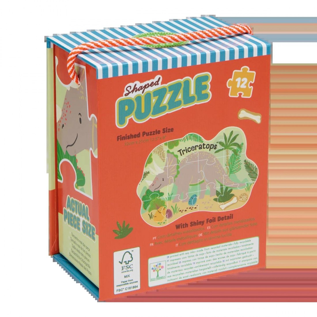 Floss & Rock Puzzle με Σχήμα Dino 12τμχ. 52P6274