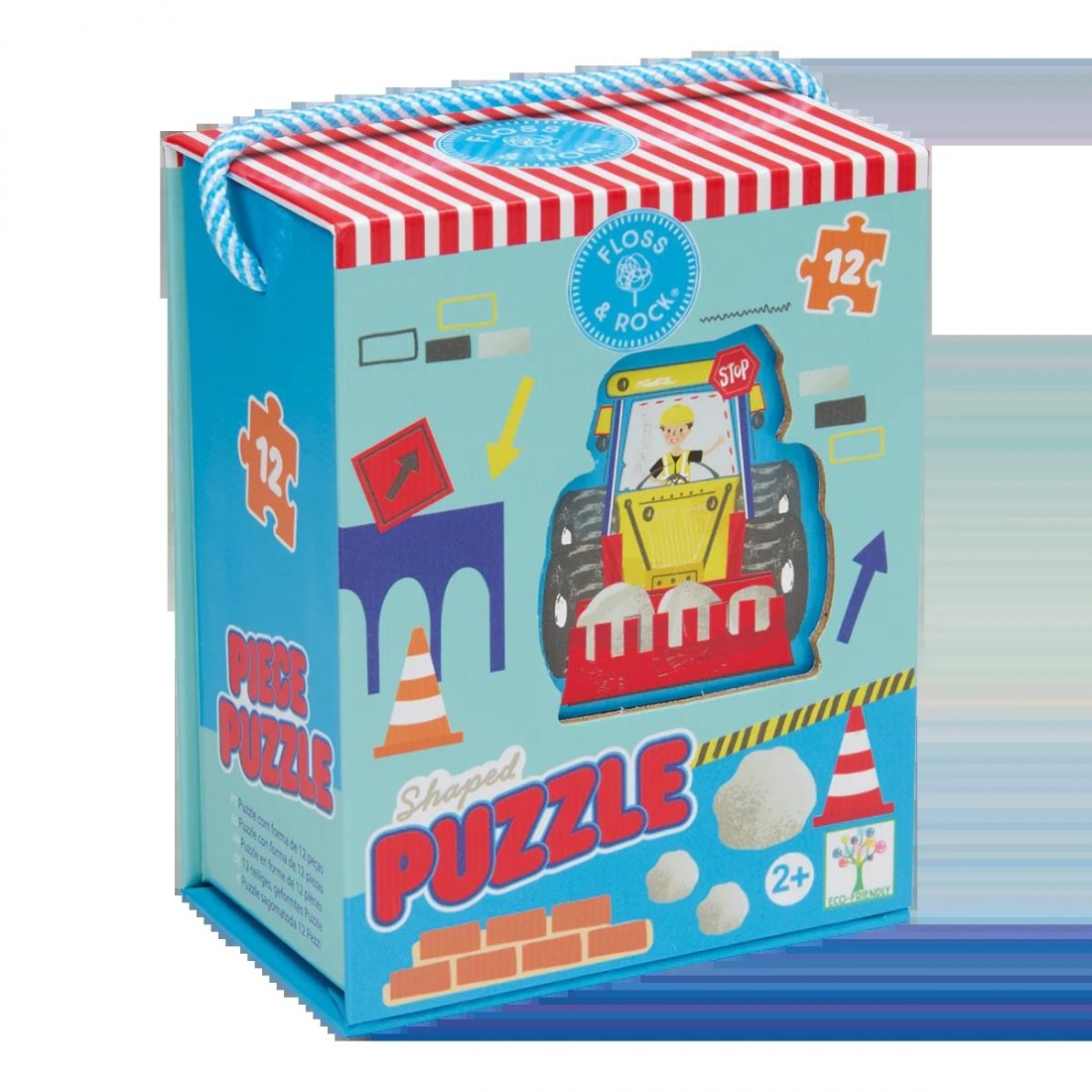 Floss & Rock Puzzle με Σχήμα Construction 12τμχ. 52P6271