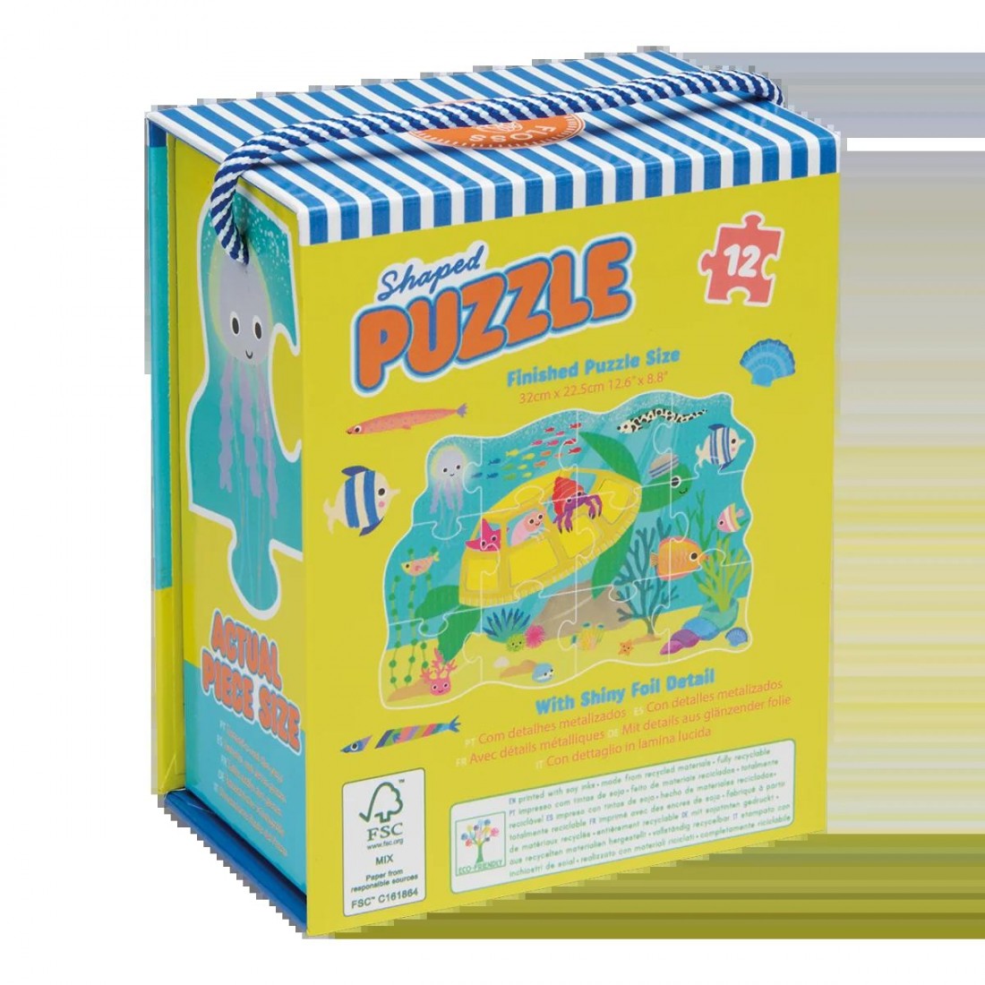 Floss & Rock Puzzle με Σχήμα Ocean 12τμχ. 52P6275