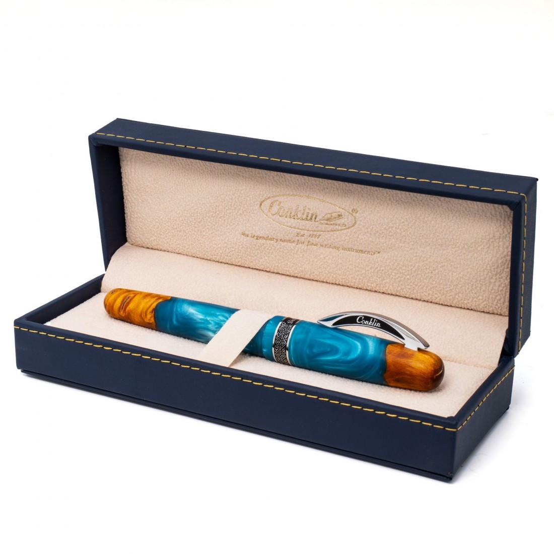 Conklin 1898 Spectra Fusion Blue Chrome Limited Edition Rollerball
