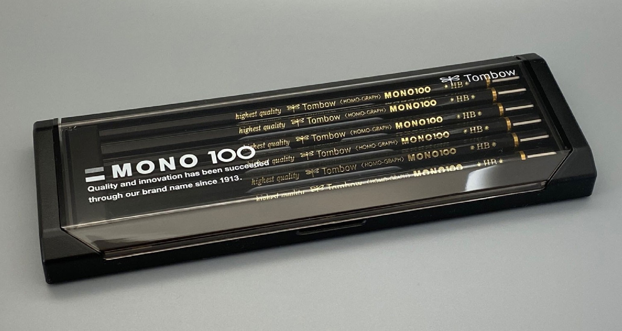 Tombow wooden pencils Mono 100, Highest Quality, 12pcs