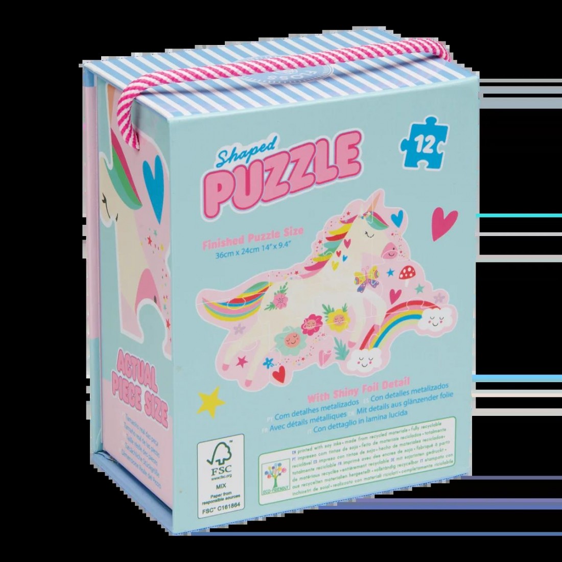 Floss & Rock Puzzle με Σχήμα Rainbow Fairy 12τμχ. 52P6270