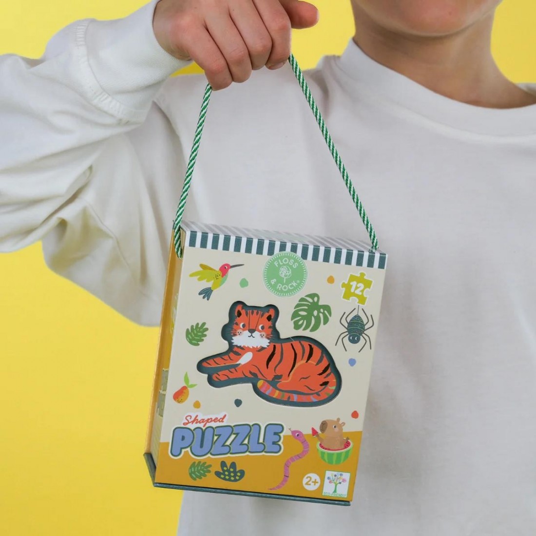 Floss & Rock Puzzle με Σχήμα Jungle 12τμχ. 52P6272