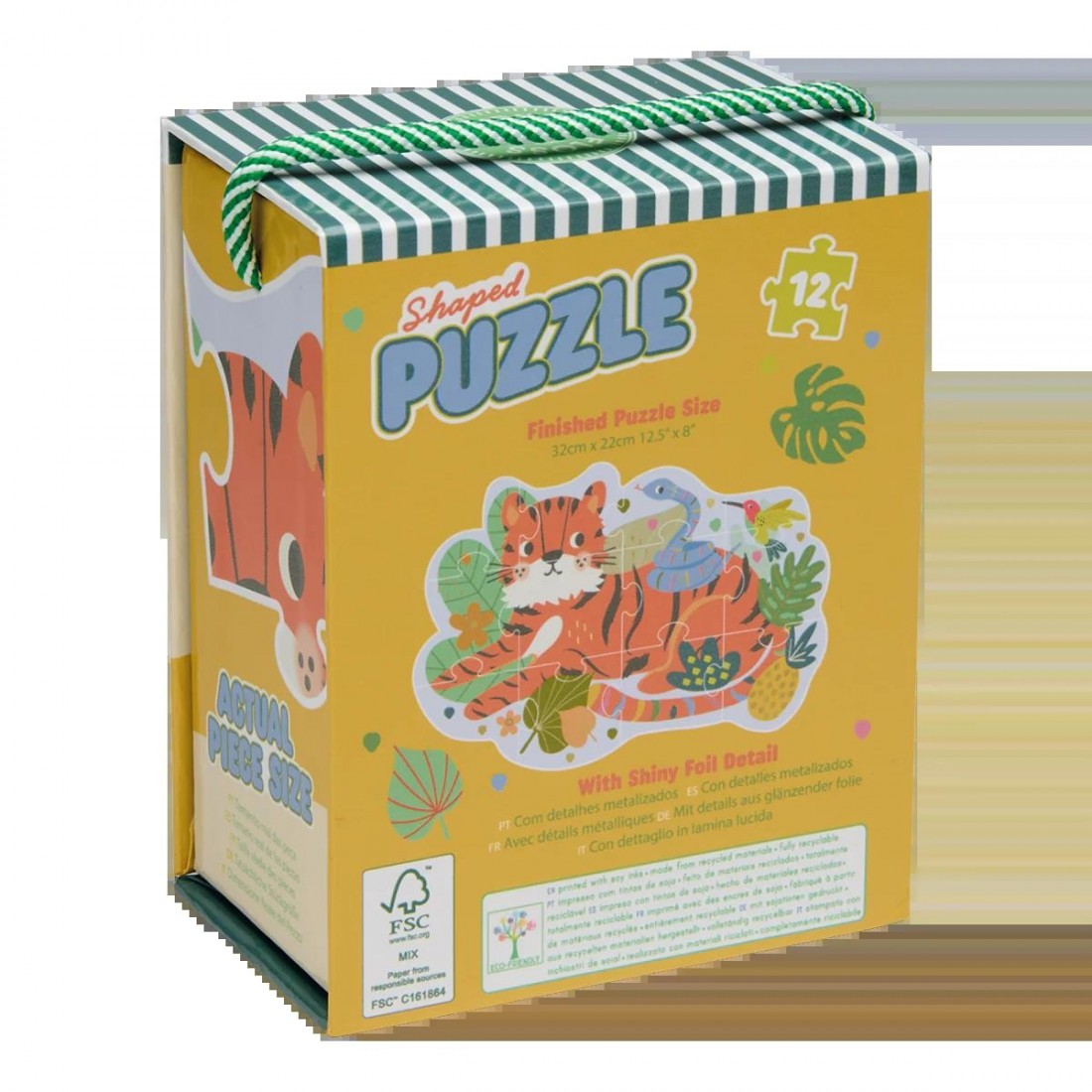 Floss & Rock Puzzle με Σχήμα Jungle 12τμχ. 52P6272