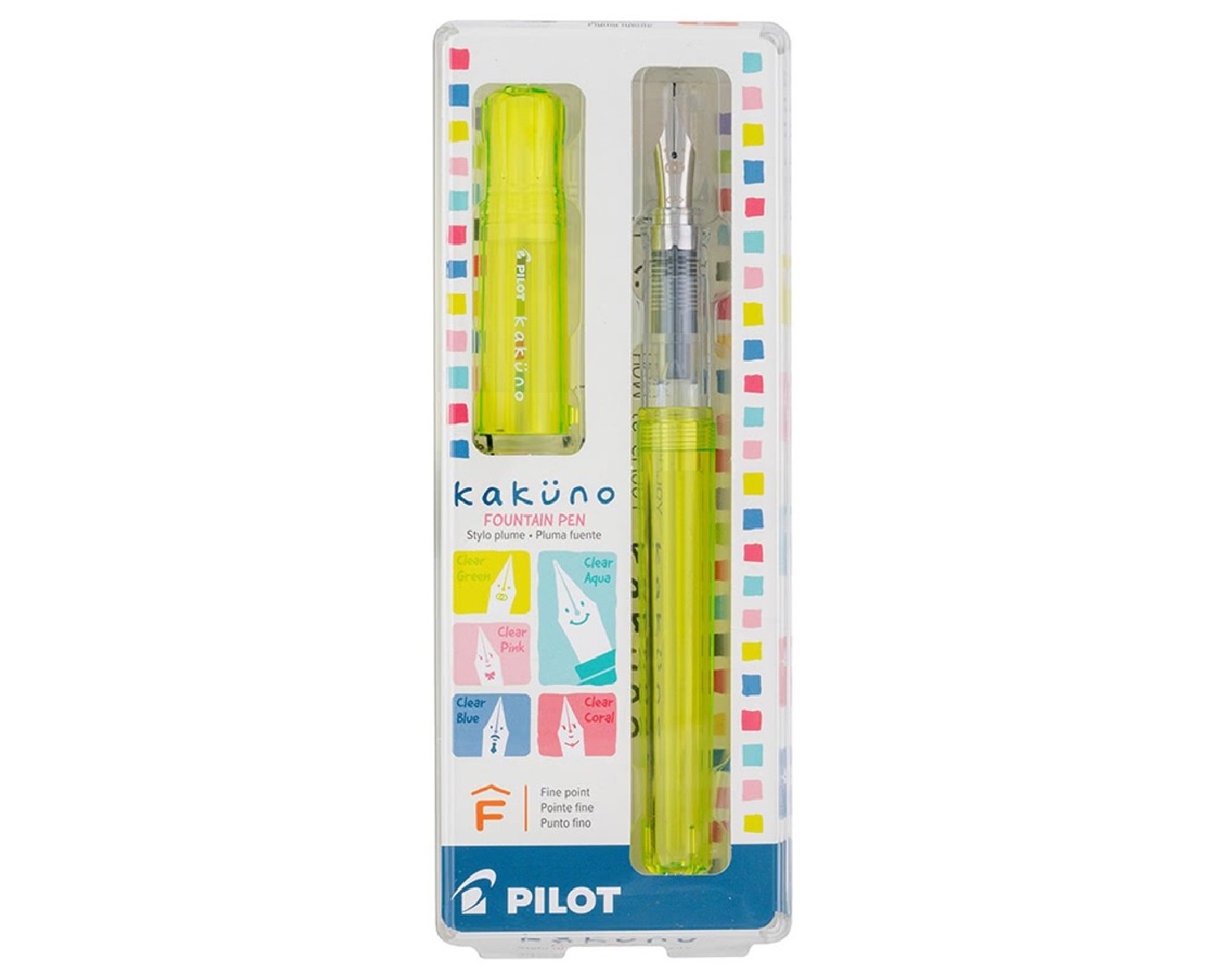Pilot Kakuno Fountain Pen transparent yellow FKA-1SR-KBAY