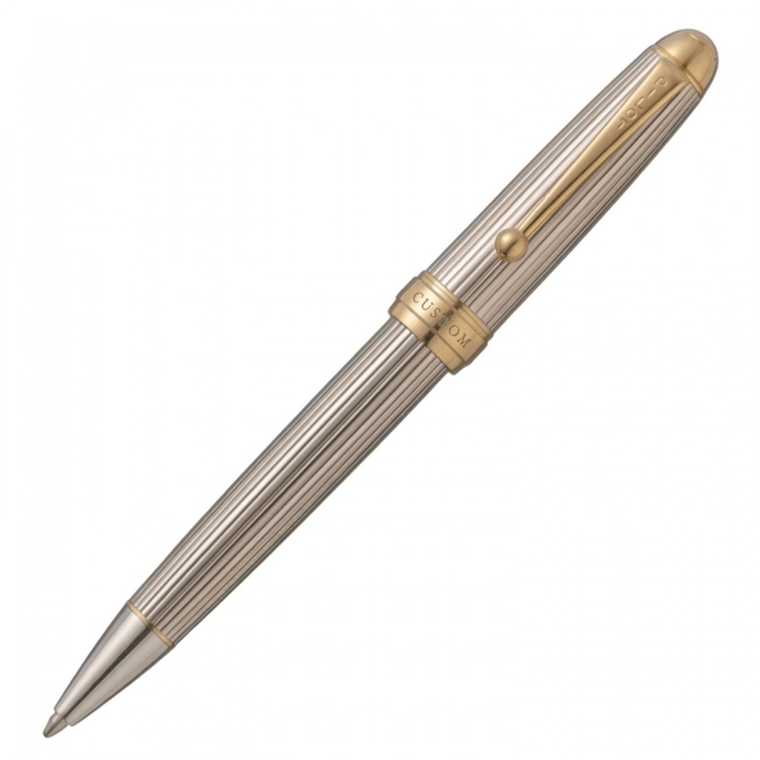 Pilot Sterling Silver 925 with gold trims Custom 74 ballpen BKK-3M5S-S