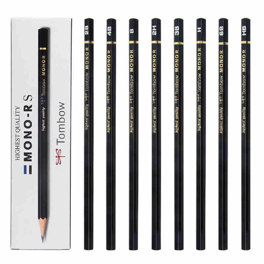 Tombow wooden highest quality pencils MONO-RS 12pcs