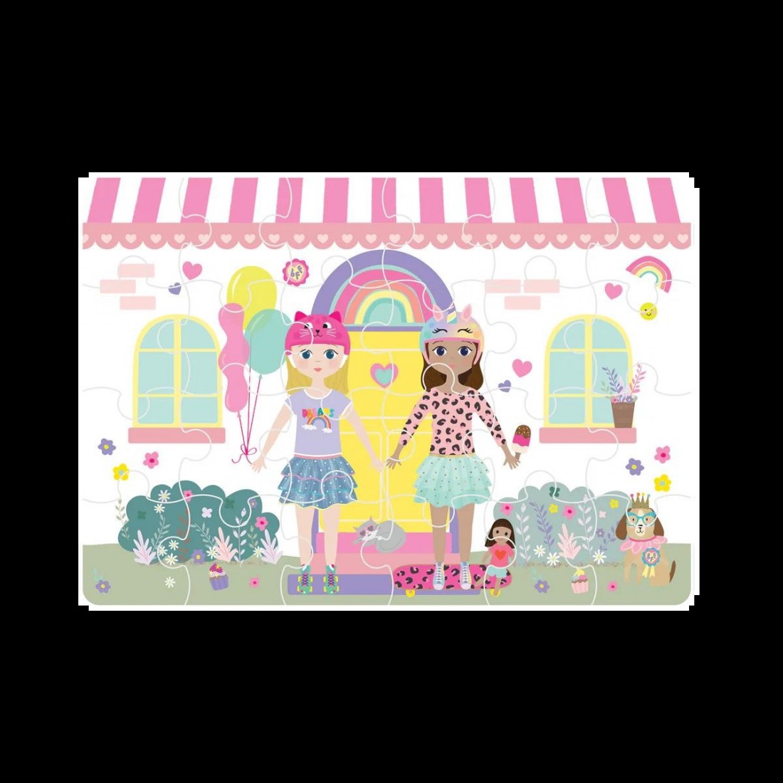 Floss & Rock Mini Puzzle Best Friends 24τμχ. 52P6337