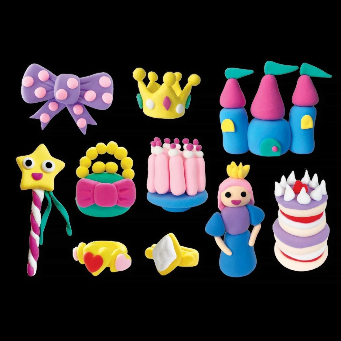 Floss & Rock Clay & Play Παιδικός Πηλός Princess 52P6244